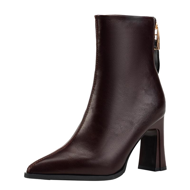 Fashion 2025 Autumn and Winter New French Pointed Toe Versatile Block Heel Temperament Fashion Comfortable High Heel Booties Women 39
Fashion 2025 Autumn and Winter New French Pointed Toe Versatile Block Heel Temperament Fashion Comfortable High Heel Booties Women 39