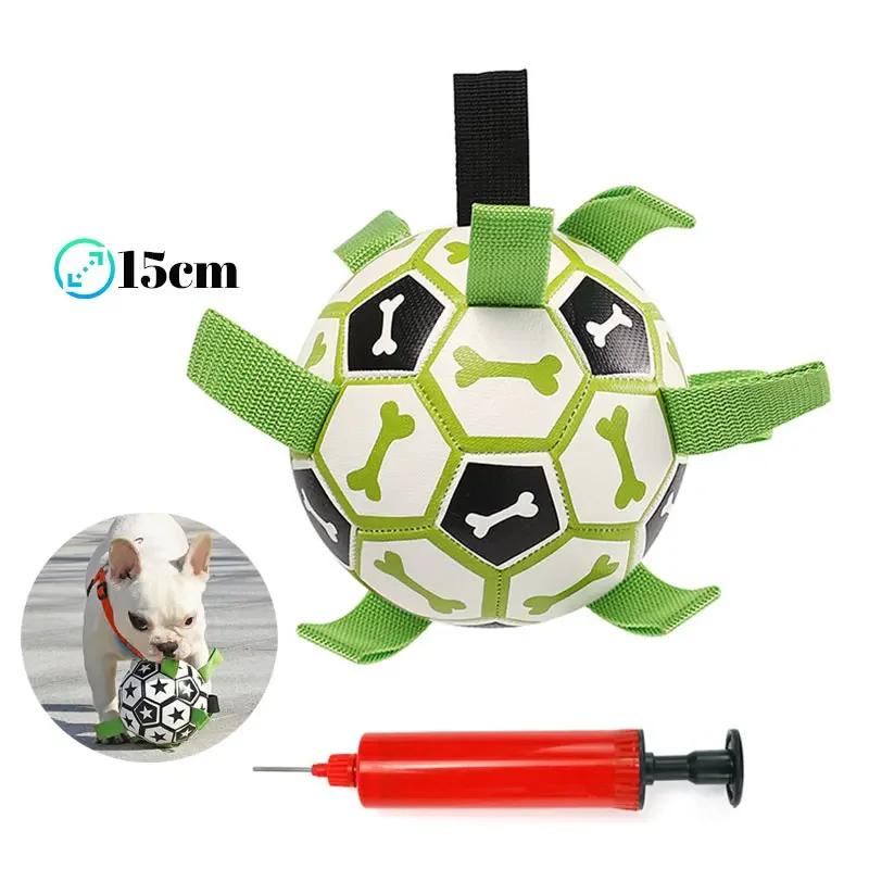 Interactive Dog Toys for Tug of War and Fetch Tough Soccer Ball with Straps Durable Chew Resistant Ball Toy for Aggressive XS
Interactive Dog Toys for Tug of War and Fetch Tough Soccer Ball with Straps Durable Chew Resistant Ball Toy for Aggressive XS
