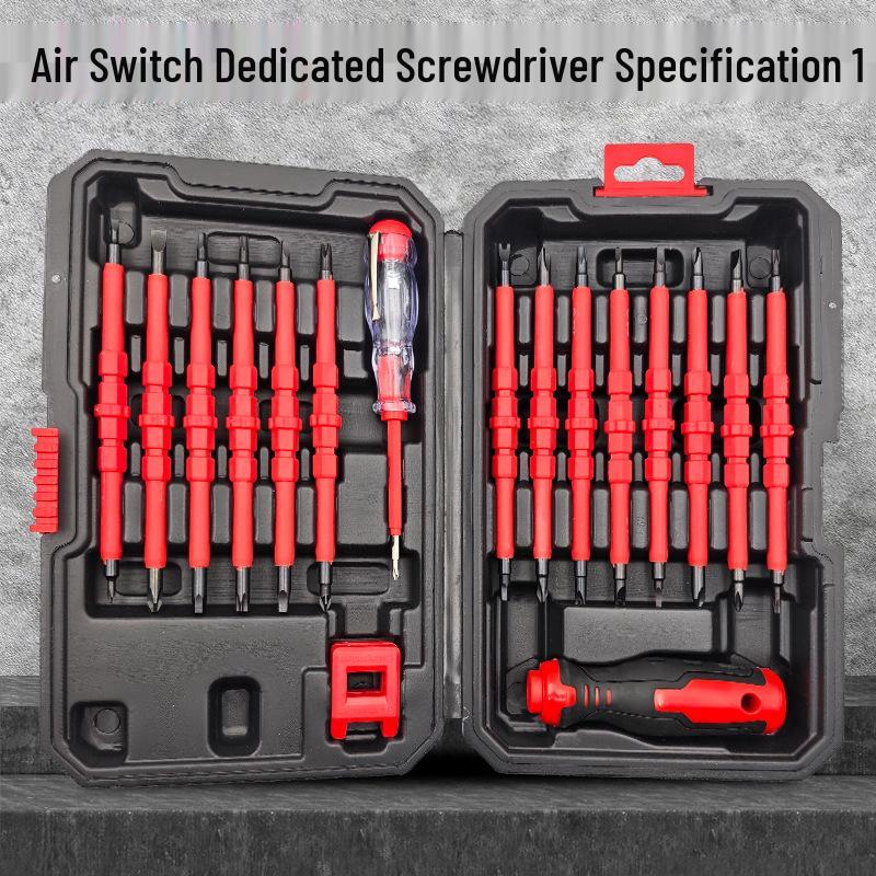 High-Voltage Resistant Multi-Purpose Insulated Screwdriver Set with Strong Magnetic Tips and Integrated Voltage Tester
High-Voltage Resistant Multi-Purpose Insulated Screwdriver Set with Strong Magnetic Tips and Integrated Voltage Tester