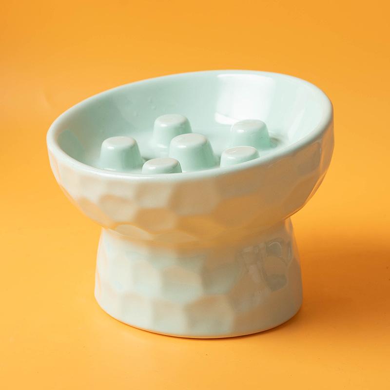1pc cat bowl ceramic high footed slow food anti knock slanted mouth neck protection pet cat dog rice bowl зелёный
1pc cat bowl ceramic high footed slow food anti knock slanted mouth neck protection pet cat dog rice bowl зелёный