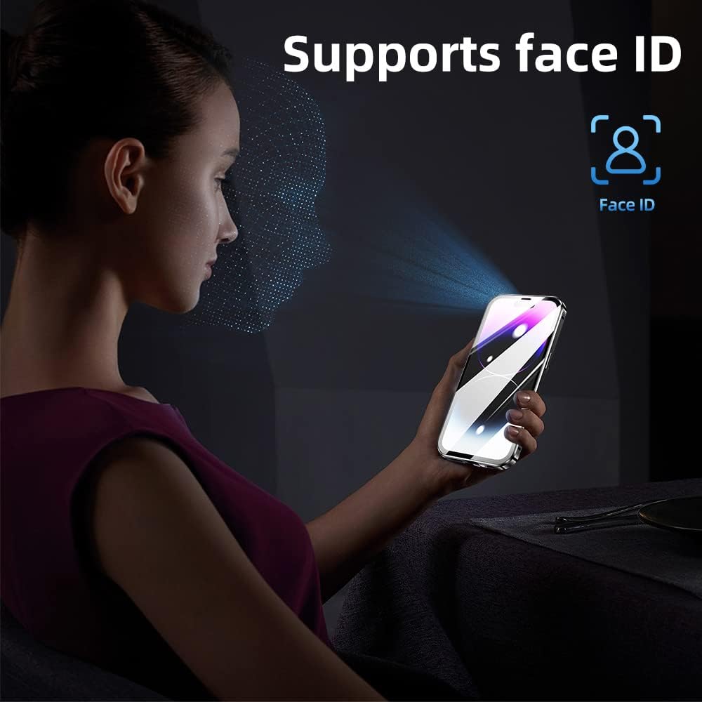 Phone Case for iPhone 15 Plus Magnetic Adsorption Metal Frame+Double-sided Tempered Glass Clear Phone Cover Black
Phone Case for iPhone 15 Plus Magnetic Adsorption Metal Frame+Double-sided Tempered Glass Clear Phone Cover Black