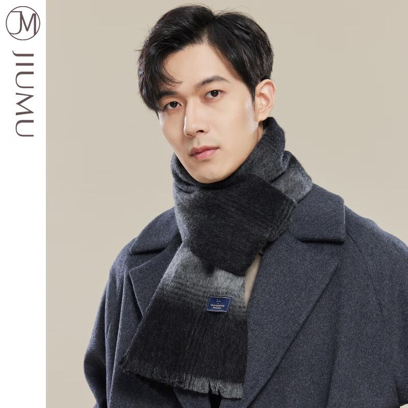 JIUMU Мужской зимний вязаный шарф из мериносовой шерсти 1
JIUMU Мужской зимний вязаный шарф из мериносовой шерсти 1
