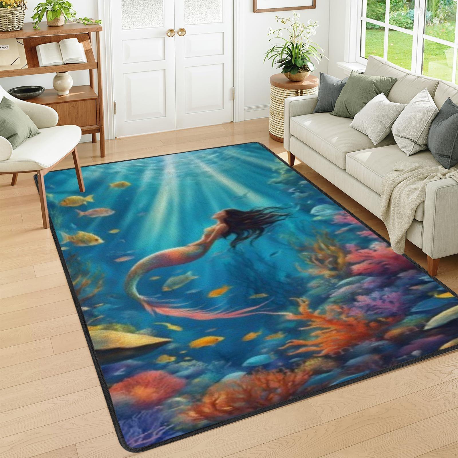 1PC Enchanted Mermaid Cove Kitchen Rug Non-Slip Door Mat Pop design Bathroom Rug Bath Mat Carpet for Home Sink Laundry Decor 40cm x 60cm
1PC Enchanted Mermaid Cove Kitchen Rug Non-Slip Door Mat Pop design Bathroom Rug Bath Mat Carpet for Home Sink Laundry Decor 40cm x 60cm