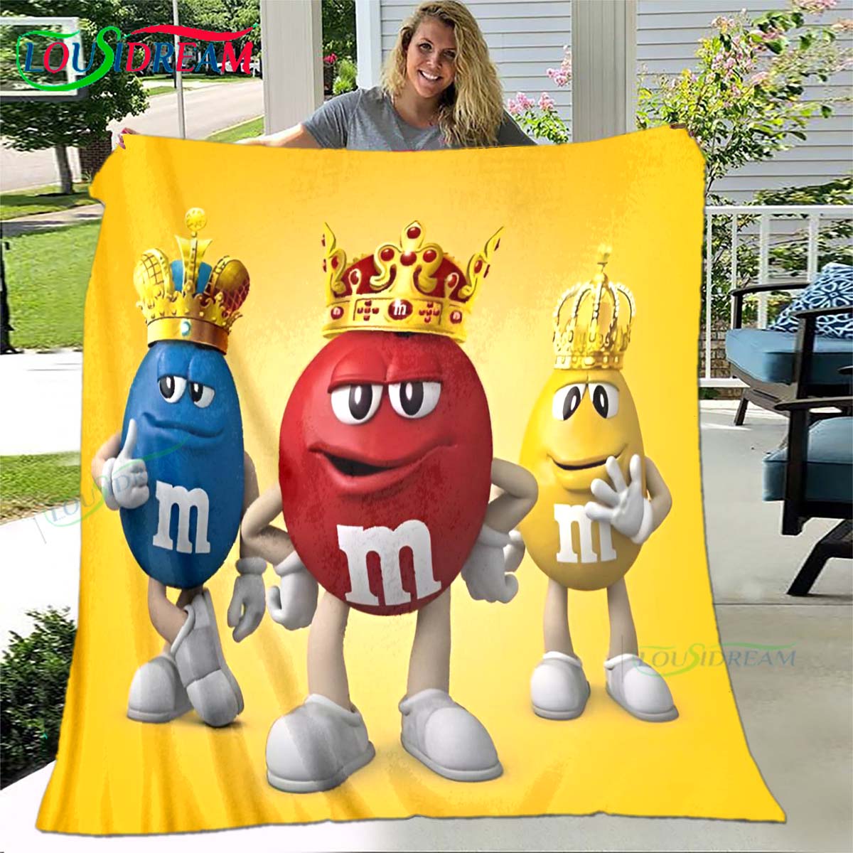 Модна Ковдра з Візерунком Логотипу Шоколаду M&M Зірка Фланелева Тонка Ковдра Портативна для Дому Подорожей Офісу Перерви на Обід Подарунок 75x90cm
Модна Ковдра з Візерунком Логотипу Шоколаду M&M Зірка Фланелева Тонка Ковдра Портативна для Дому Подорожей Офісу Перерви на Обід Подарунок 75x90cm