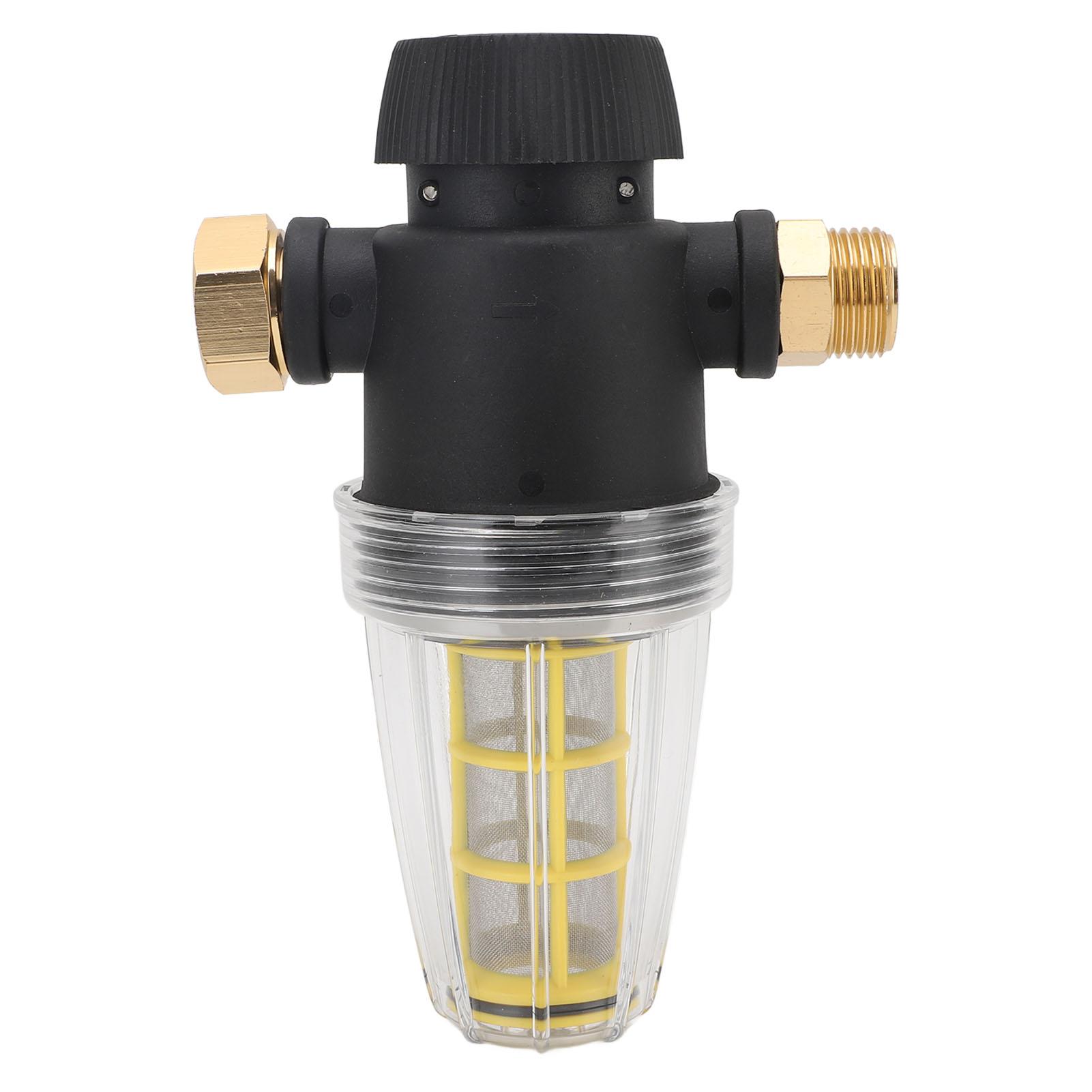 Pressure Washer Garden Hose Inlet Filter 3/4 Inch Port 100 Mesh Threaded Connector Garden Hose Filter Attachment
Pressure Washer Garden Hose Inlet Filter 3/4 Inch Port 100 Mesh Threaded Connector Garden Hose Filter Attachment