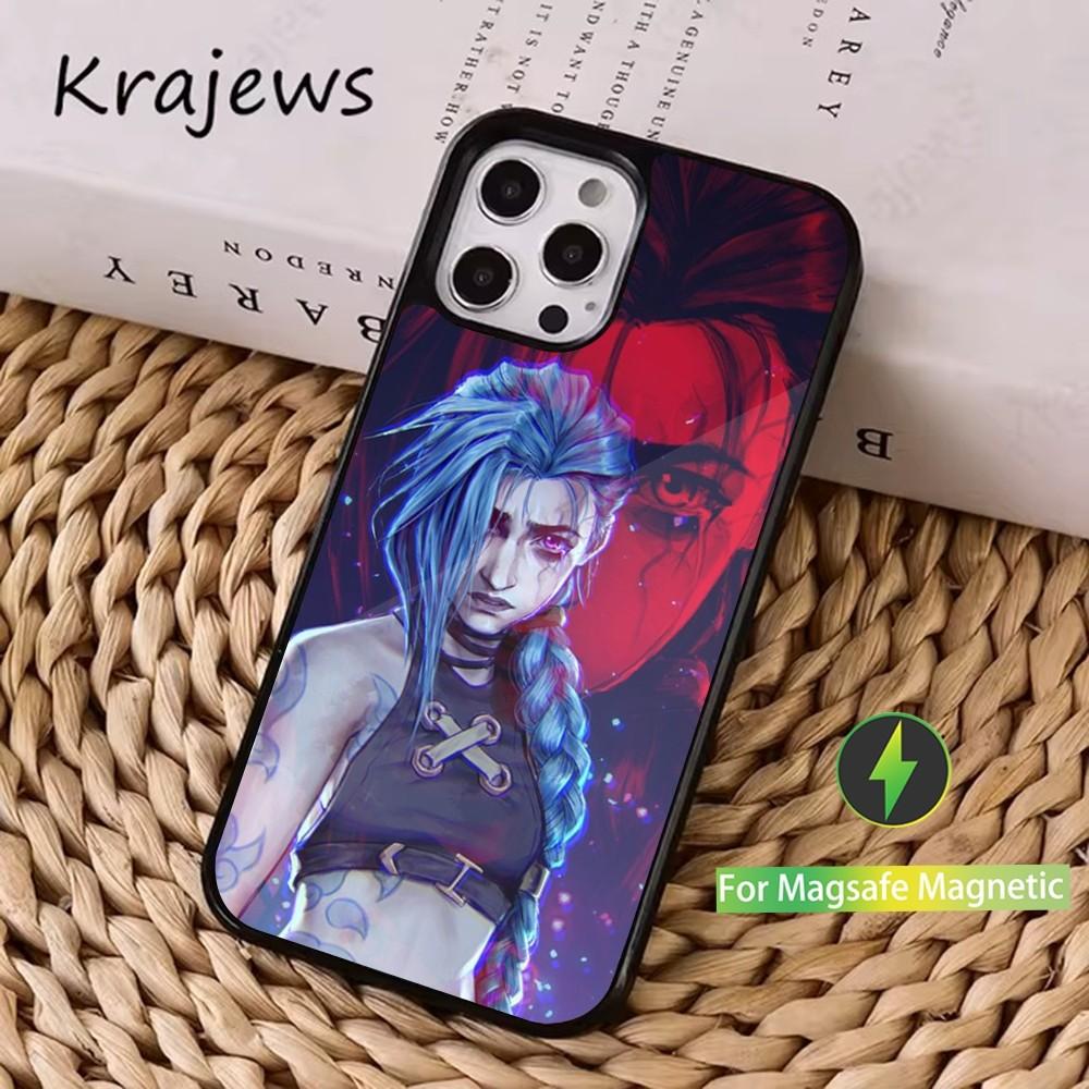 Arcane Animation J-Jinx Phone Case For iPhone 16,15,14,13,12,11,Pro,Max,Plus,Mini, Magsafe,Magnetic Wireless Charging Case iPhone16e
Arcane Animation J-Jinx Phone Case For iPhone 16,15,14,13,12,11,Pro,Max,Plus,Mini, Magsafe,Magnetic Wireless Charging Case iPhone16e