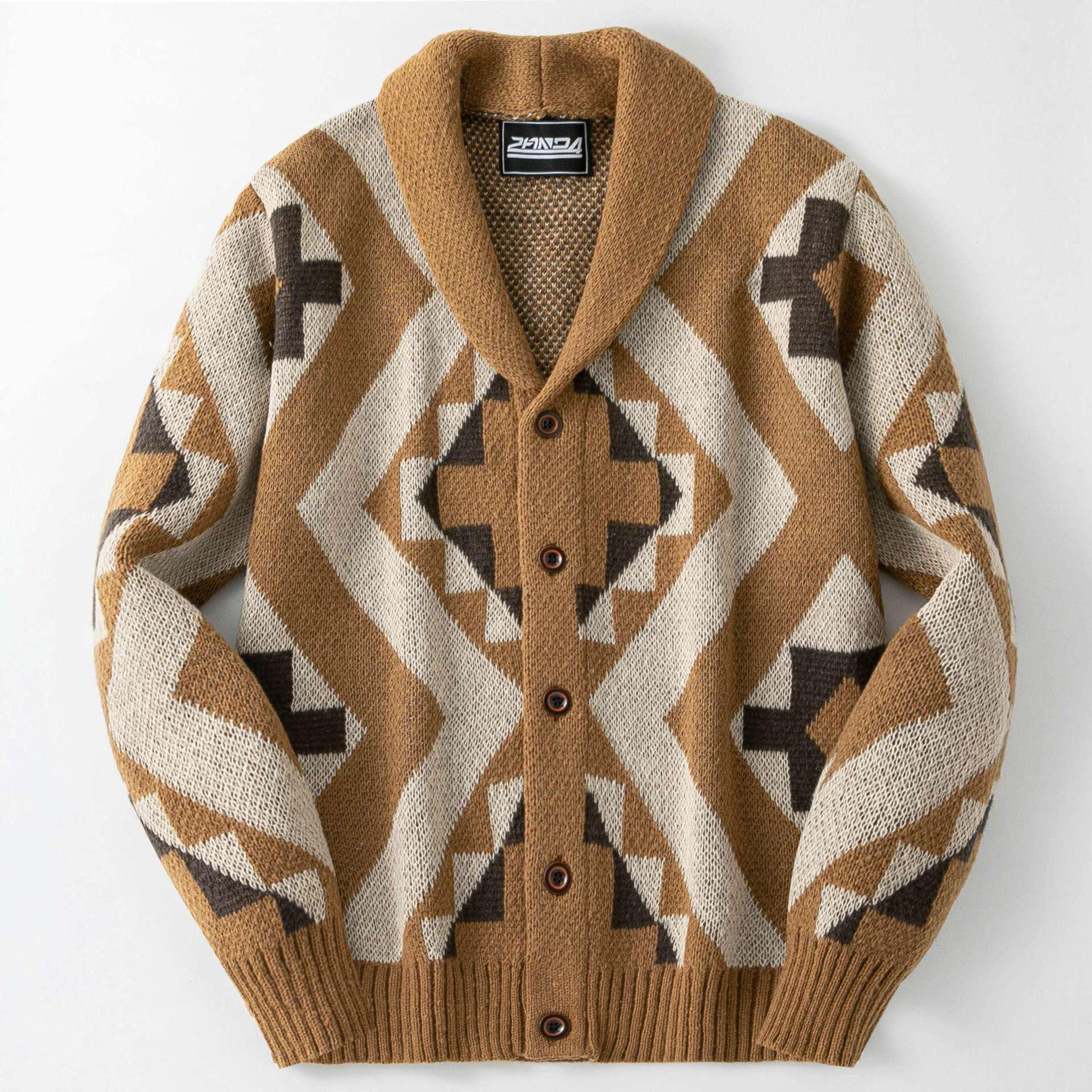 Cross Men s Retro Jacquard Knit Cardigan - Autumn/Winter SY0057 M коричневий
Cross Men s Retro Jacquard Knit Cardigan - Autumn/Winter SY0057 M коричневий