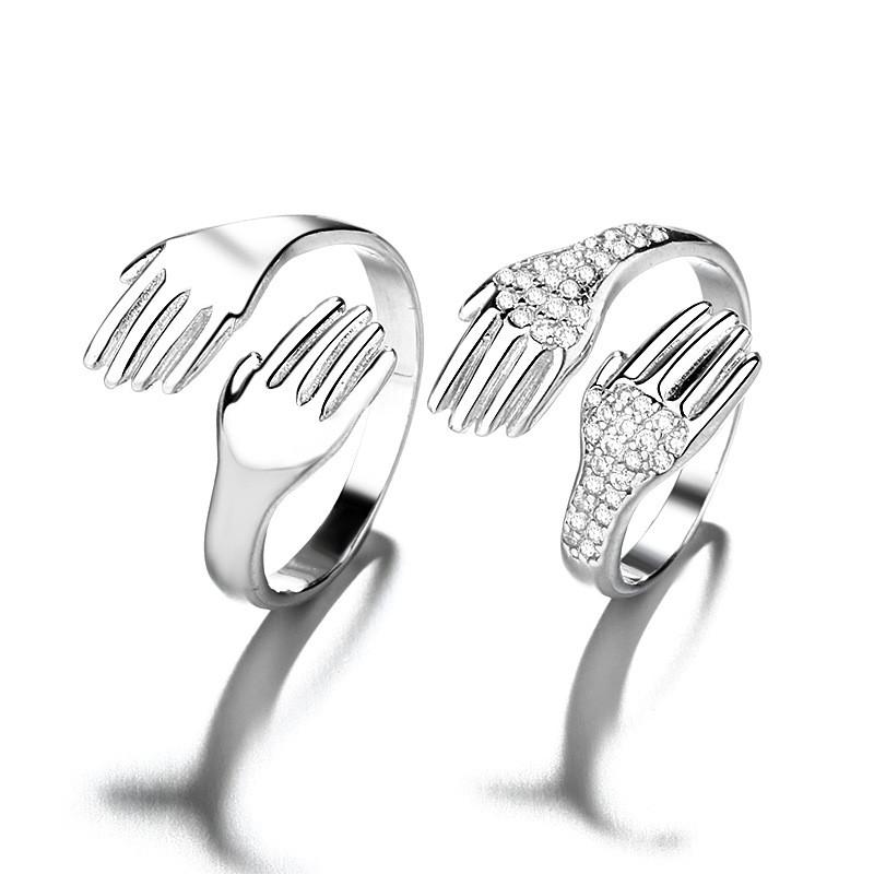Men And Women Palms Love Embrace Diamond Zircon Couples Open Adjustable Ring Wedding Valentine S Day Gift срібний
Men And Women Palms Love Embrace Diamond Zircon Couples Open Adjustable Ring Wedding Valentine S Day Gift срібний