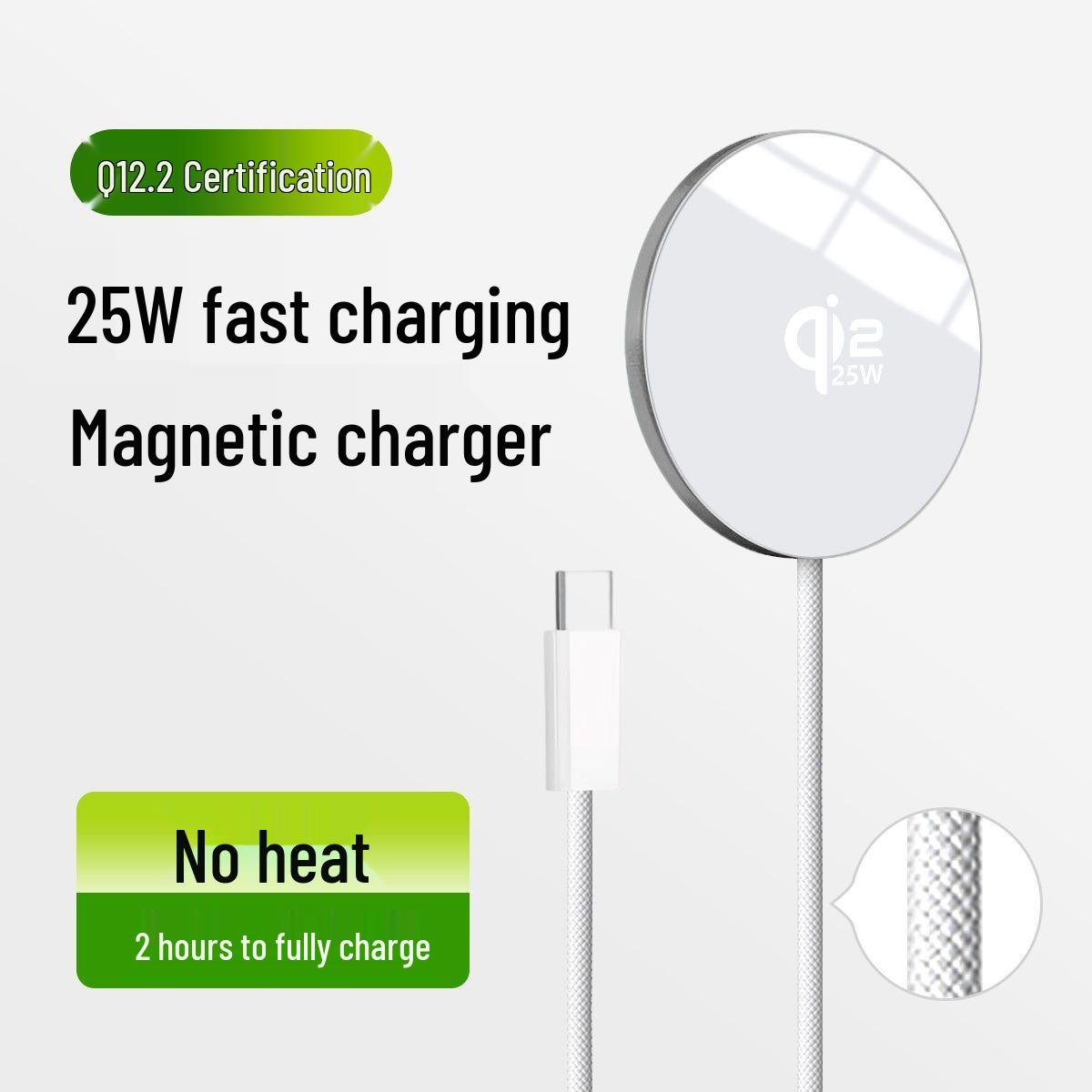 25W Qi2.2 Magnetic Wireless Charger for Apple 16/17 Phones - Ultra-thin Aluminum Alloy, Super Fast Charging
25W Qi2.2 Magnetic Wireless Charger for Apple 16/17 Phones - Ultra-thin Aluminum Alloy, Super Fast Charging