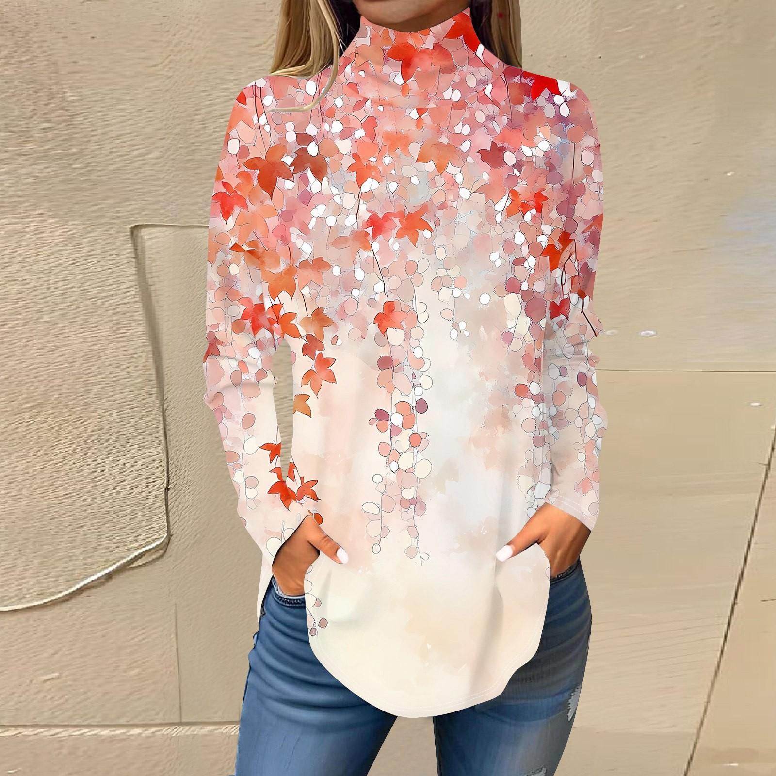 Женская модная повседневная футболка с длинным рукавом с высоким воротом и принтом, пуловер, топ XXXL красный
Женская модная повседневная футболка с длинным рукавом с высоким воротом и принтом, пуловер, топ XXXL красный