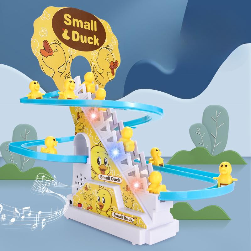 Children s Little Ducks Climb Stairs, Assemble Electric Tracks, and Little Yellow Ducks Slide Down Educational Toys
Children s Little Ducks Climb Stairs, Assemble Electric Tracks, and Little Yellow Ducks Slide Down Educational Toys