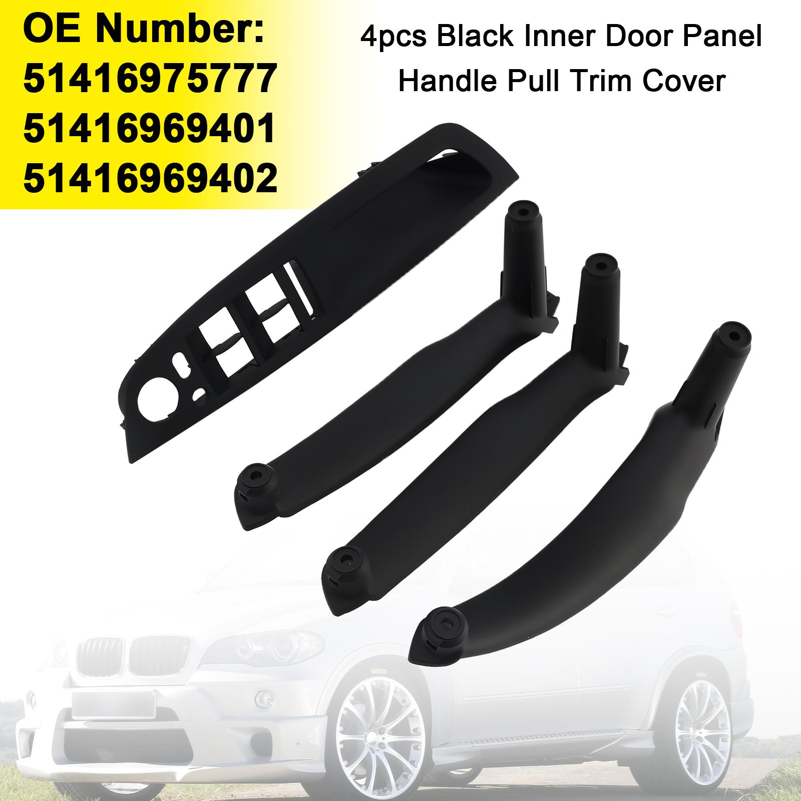 4pcs Black Inner Door Panel Handle Pull Trim Cover For BMW E70 X5 E71 X6 07-14
4pcs Black Inner Door Panel Handle Pull Trim Cover For BMW E70 X5 E71 X6 07-14