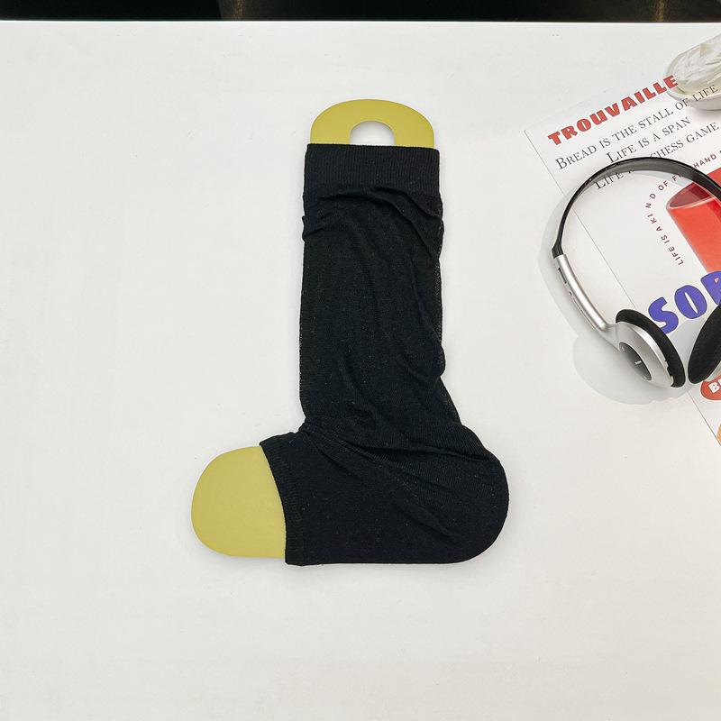Ultra-Thin Stack Socks Cover 100 Cotton Breathable Solid Color Sheath Sun Protection Thin Long Tube Calf Socks Women One size fits all чорний
Ultra-Thin Stack Socks Cover 100 Cotton Breathable Solid Color Sheath Sun Protection Thin Long Tube Calf Socks Women One size fits all чорний