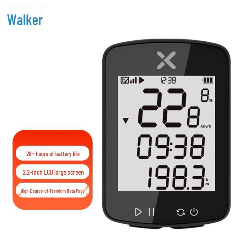 XOSS Walker G+3 Third Gen Wireless Bicycle GPS Odometer
XOSS Walker G+3 Third Gen Wireless Bicycle GPS Odometer