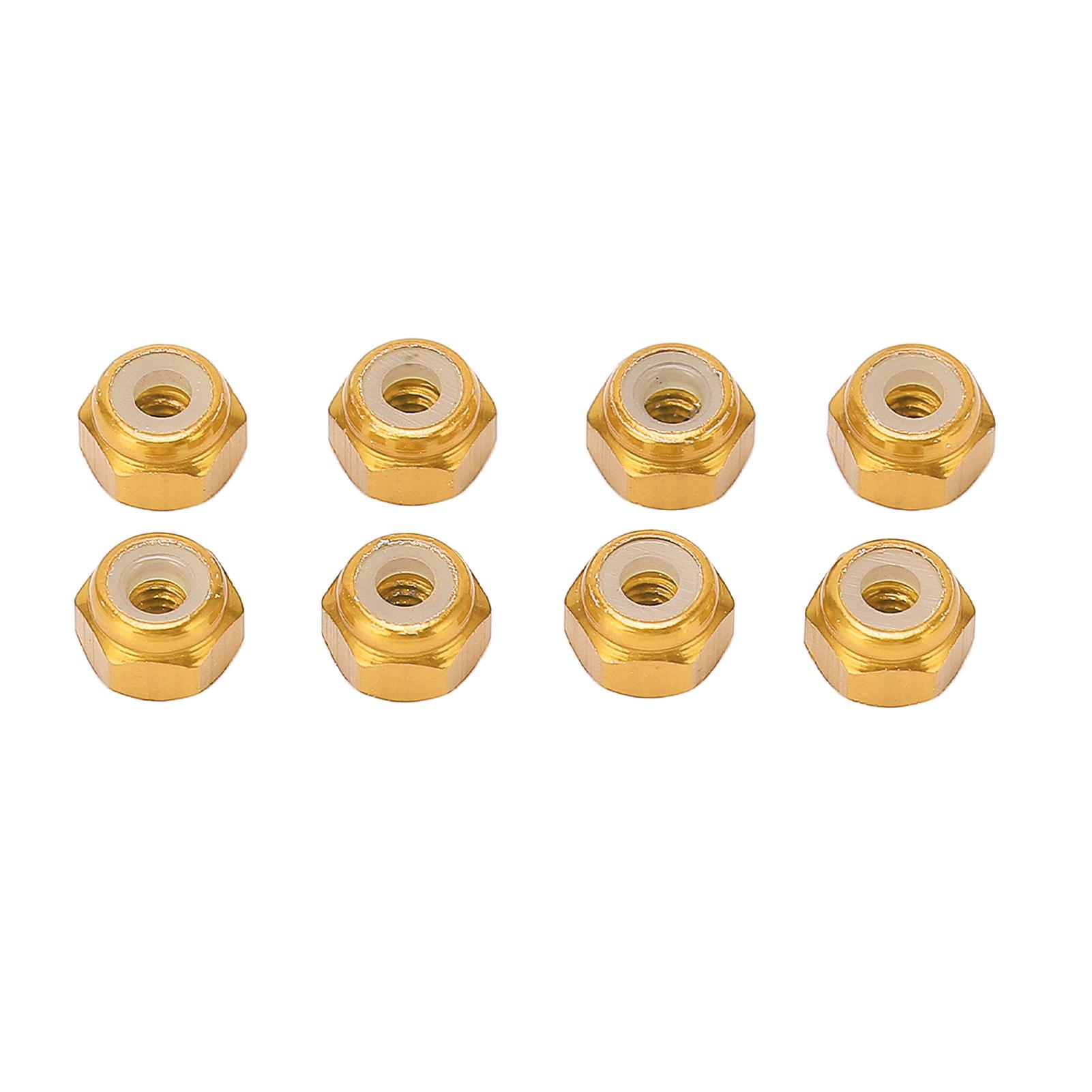 8pcs Aluminum Alloy Lock Nut Nylon Lining M2 Hex Locking Nut for Axial Scx24 124 RC Models Gold
8pcs Aluminum Alloy Lock Nut Nylon Lining M2 Hex Locking Nut for Axial Scx24 124 RC Models Gold