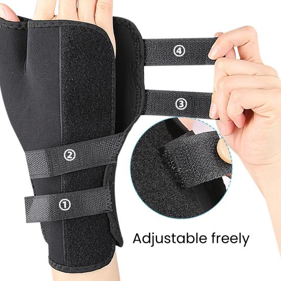 1 Pc Carpal Tunnel Wrist Brace with Thumb Stabilizer Night Support Wrist Thumb Spica Splint for Arthritis Tendonitis Pain Relief чорний
1 Pc Carpal Tunnel Wrist Brace with Thumb Stabilizer Night Support Wrist Thumb Spica Splint for Arthritis Tendonitis Pain Relief чорний