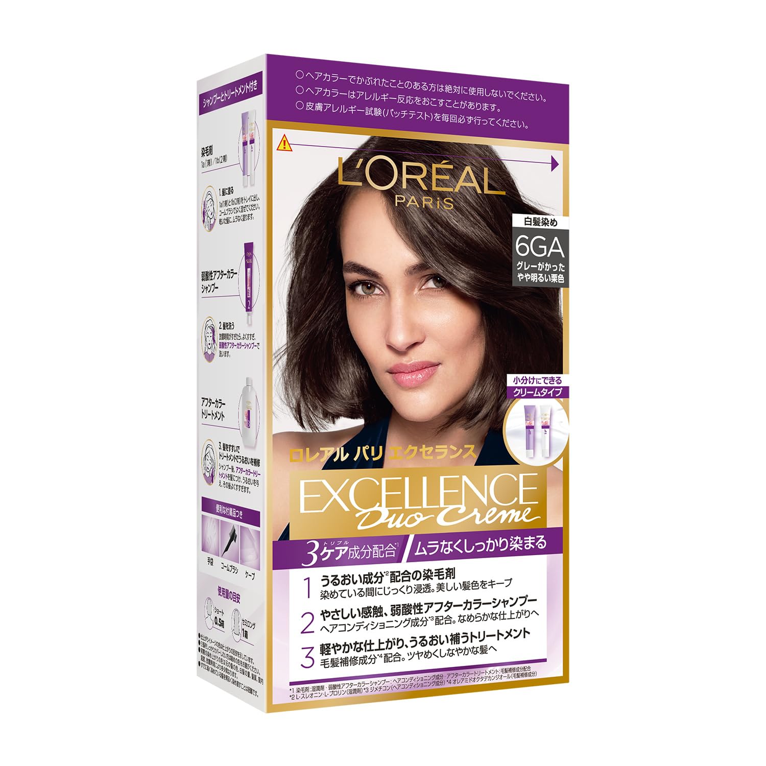 Paris Excellence R Cream Hair Light Brown with a Grayish Shade L Oreal Color, 6GA, (Quasi-drug)
Paris Excellence R Cream Hair Light Brown with a Grayish Shade L Oreal Color, 6GA, (Quasi-drug)