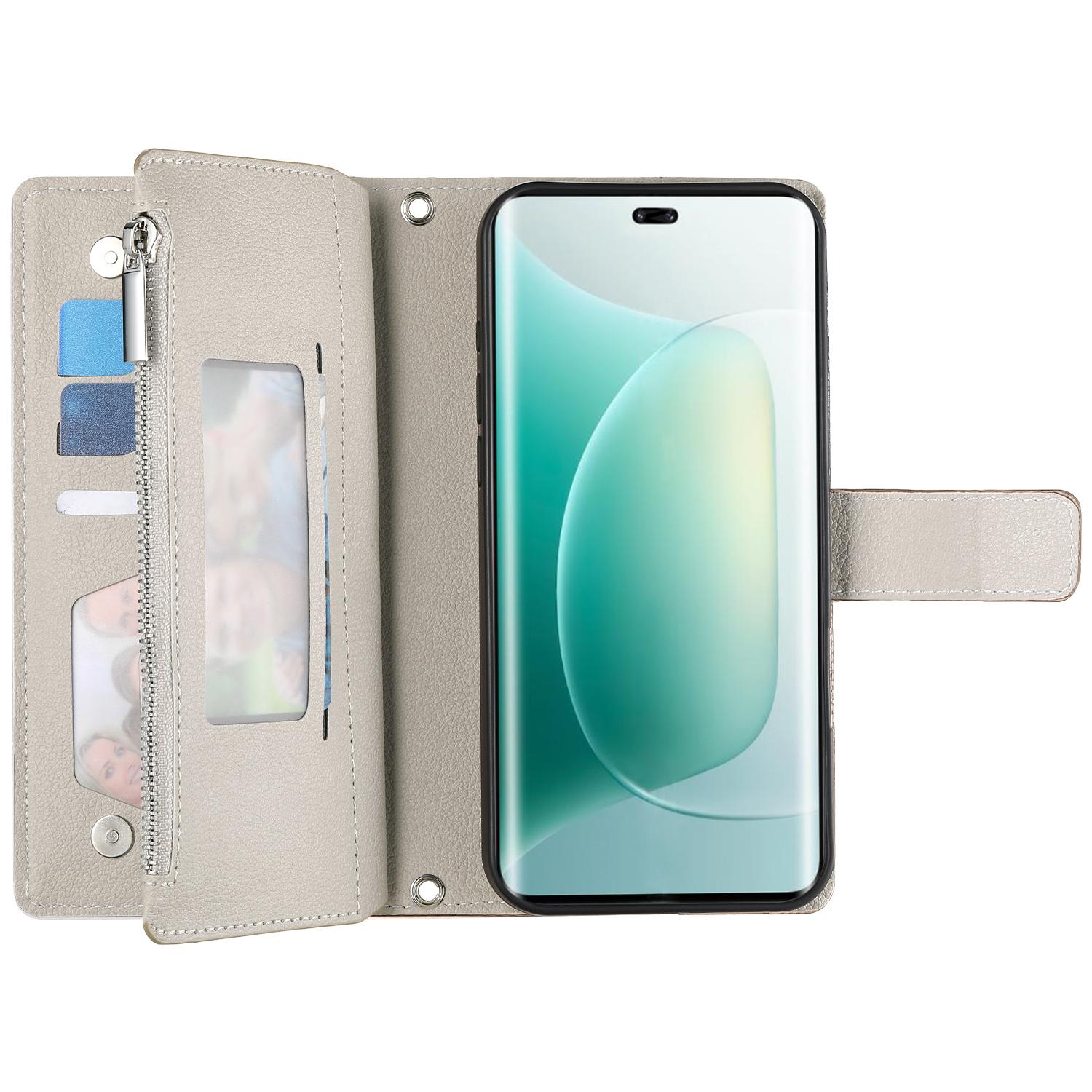 For Honor 300 Case Zipper Wallet Color Splicing Leather Flip Phone Cover with Straps Lake Blue
For Honor 300 Case Zipper Wallet Color Splicing Leather Flip Phone Cover with Straps Lake Blue