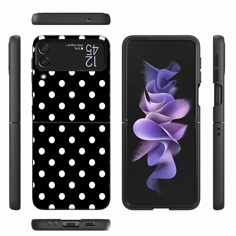 Black And White Polka Dot Protective Phone Case For Samsung Z Flip 6 7 5G Z Flip 5 Galaxy Z Flip 3 4 5G ZFlip Shockproof Hard Co Galaxy Z Flip 4 5G
Black And White Polka Dot Protective Phone Case For Samsung Z Flip 6 7 5G Z Flip 5 Galaxy Z Flip 3 4 5G ZFlip Shockproof Hard Co Galaxy Z Flip 4 5G