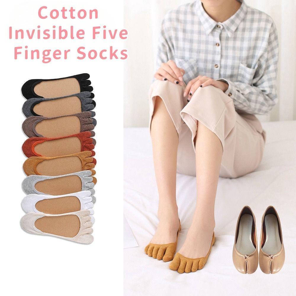 2Pcs Anti Slip Invisible Socks Womens Thin Cotton Boat Socks Fashion Five Toe Socks Low Cut Shoes 2Pairs White
2Pcs Anti Slip Invisible Socks Womens Thin Cotton Boat Socks Fashion Five Toe Socks Low Cut Shoes 2Pairs White