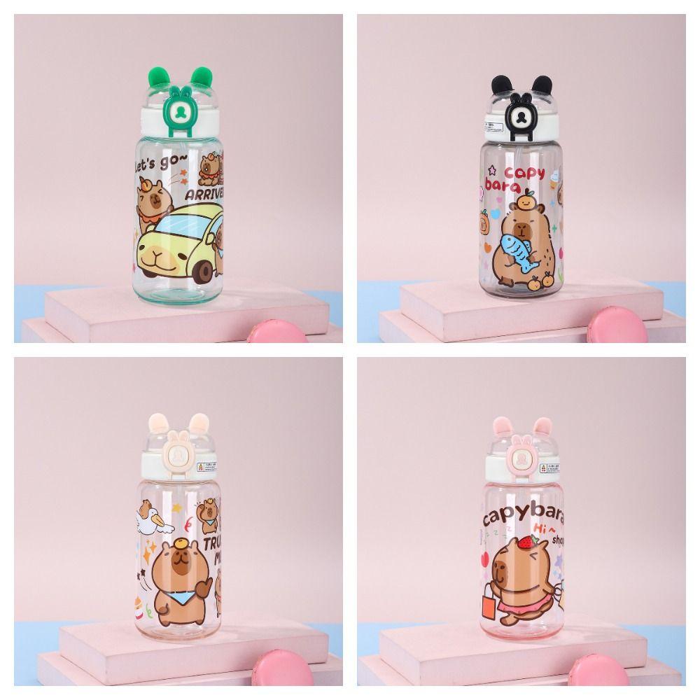 Cute Transparent Plastic Cup Cartoon Sport Water Bottle Capybara Drinking Bottle Summer рожевий
Cute Transparent Plastic Cup Cartoon Sport Water Bottle Capybara Drinking Bottle Summer рожевий