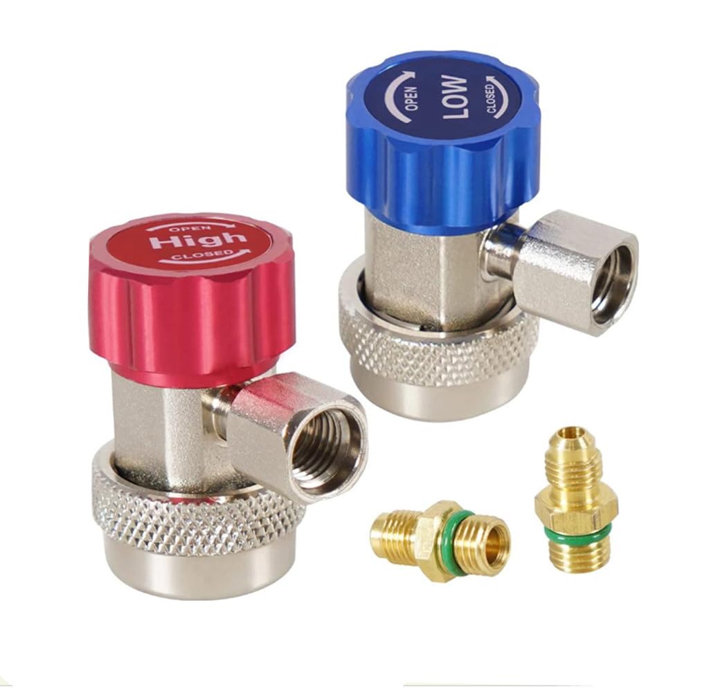 NEFUSI R134a Quick Coupler Car Air Conditioner Adjustable High Pressure Low Pressure Set One For low pressure: 13.0mm,
NEFUSI R134a Quick Coupler Car Air Conditioner Adjustable High Pressure Low Pressure Set One For low pressure: 13.0mm,