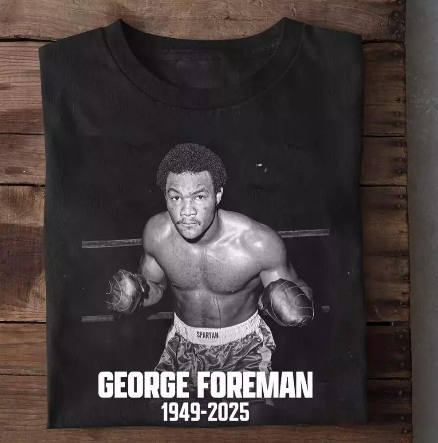 Remembering George Foreman 1949-2025 T-Shirt S-5XL Unisex T-Shirt XXXL
Remembering George Foreman 1949-2025 T-Shirt S-5XL Unisex T-Shirt XXXL