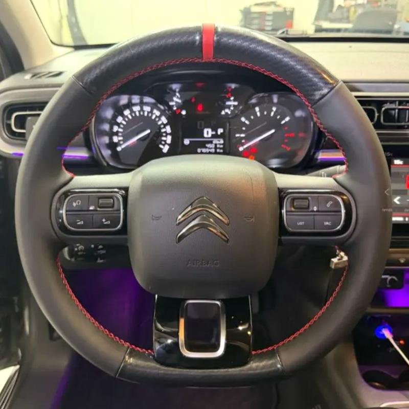 For Citroen C3 Bouwjaar 2022 2023 C5 Aircross DIY Carbon Fiber Leather Car Steering Wheel Cover Non-slip Interior Accessory
For Citroen C3 Bouwjaar 2022 2023 C5 Aircross DIY Carbon Fiber Leather Car Steering Wheel Cover Non-slip Interior Accessory