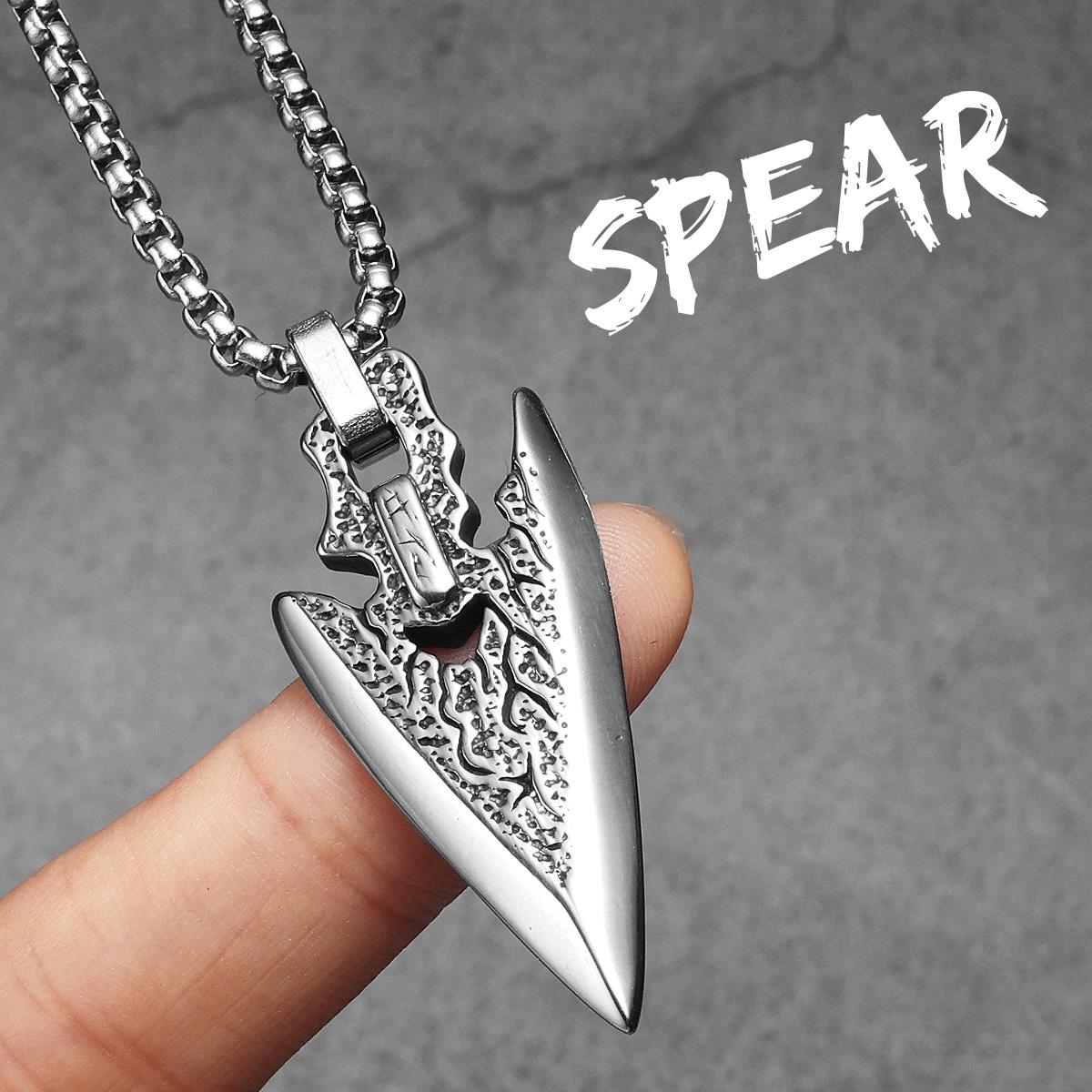 Retro Spear Arrow Carving Men Necklaces With Pendant Stainless Steel Jewelry For Male Women Punk Accessories Gifts
Retro Spear Arrow Carving Men Necklaces With Pendant Stainless Steel Jewelry For Male Women Punk Accessories Gifts