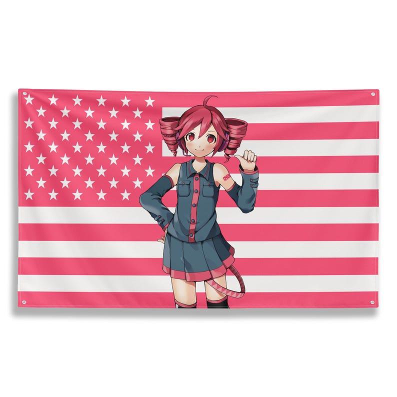 Pink American flag tapestry 75x100 чорний
Pink American flag tapestry 75x100 чорний