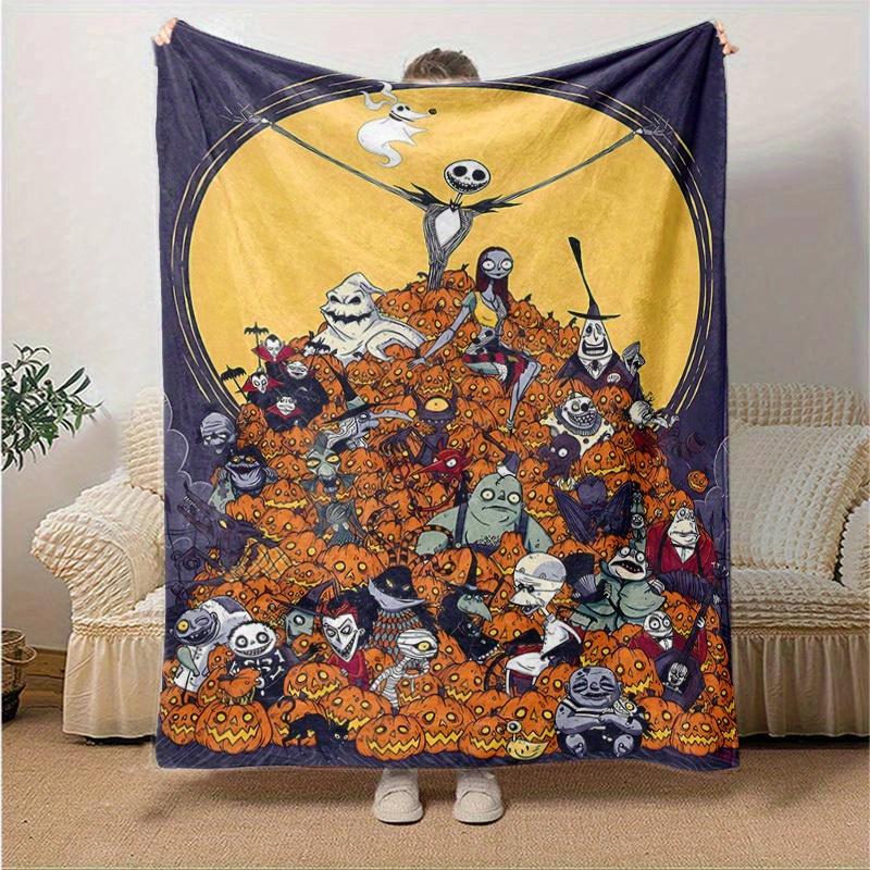 1pc, Cozy Halloween Home Decor: Jack Skellington & Friends Flannel Blanket, Perfect Gift for Bedroom, Living Room, Travel, Camping, Car, Beach, Office 130x150cm
1pc, Cozy Halloween Home Decor: Jack Skellington & Friends Flannel Blanket, Perfect Gift for Bedroom, Living Room, Travel, Camping, Car, Beach, Office 130x150cm