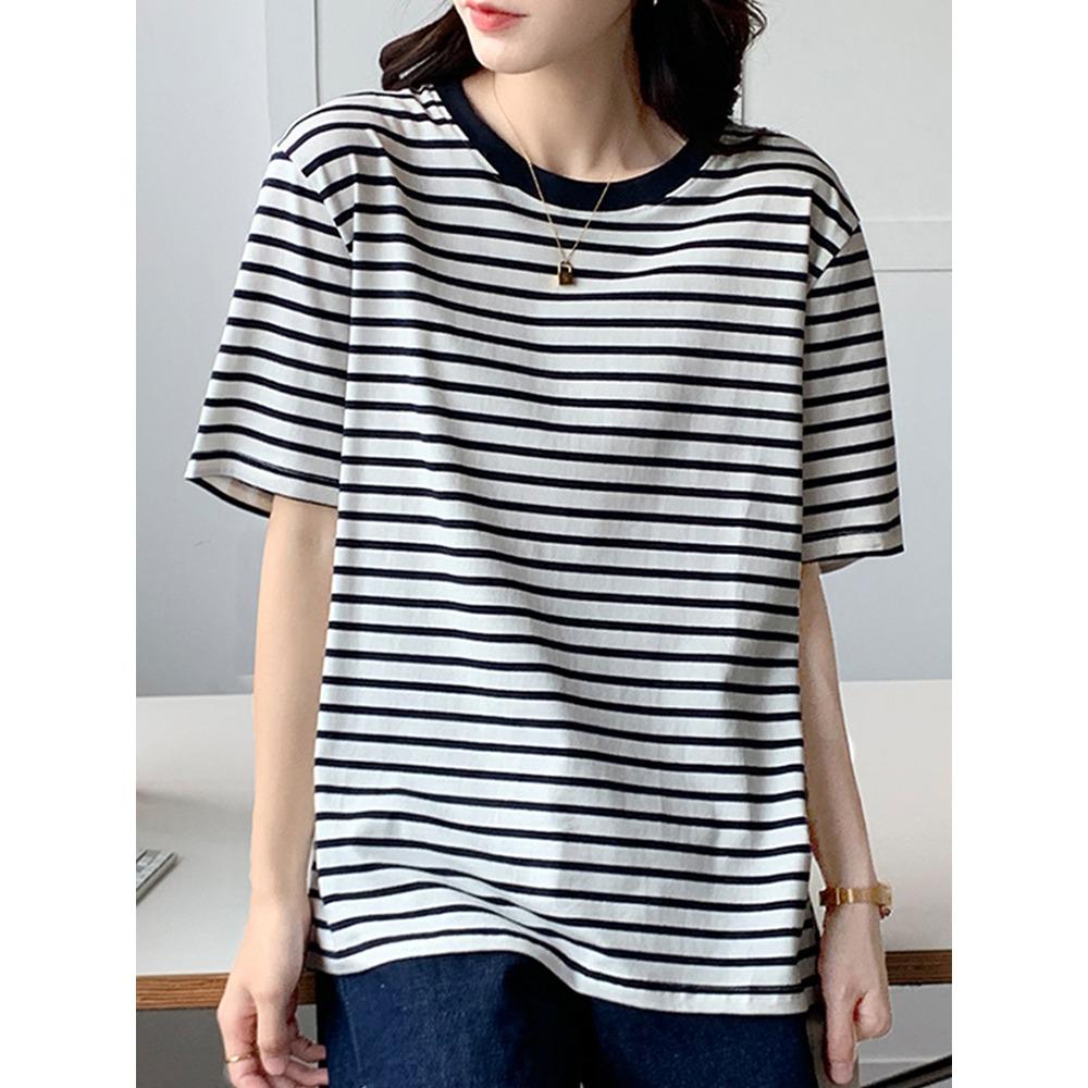 Summer Women s Striped Blouse 2026 Long-sleeved O-neck Fashion Korean Casual T-shirt S
Summer Women s Striped Blouse 2026 Long-sleeved O-neck Fashion Korean Casual T-shirt S