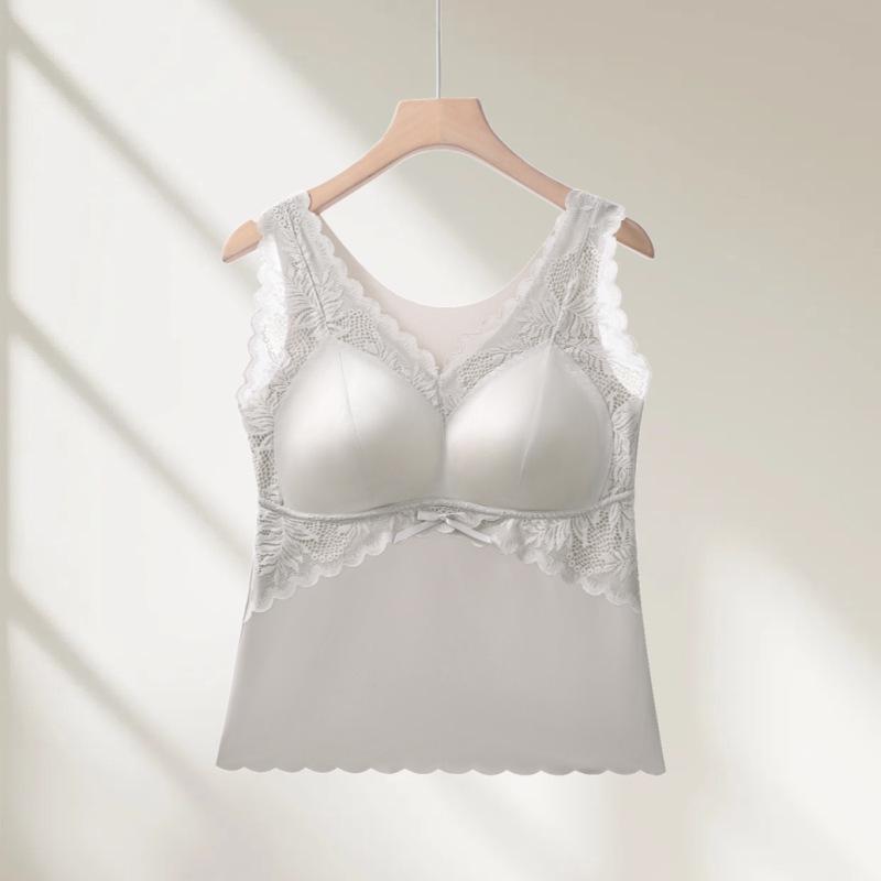 Light Luxury Lace Trim Camisole Tank with Cooling Chest Pads & Integrated Cup - Seamless Lingerie for Women 2XL (62.5-72.5 kg) срібло сірий колір
Light Luxury Lace Trim Camisole Tank with Cooling Chest Pads & Integrated Cup - Seamless Lingerie for Women 2XL (62.5-72.5 kg) срібло сірий колір