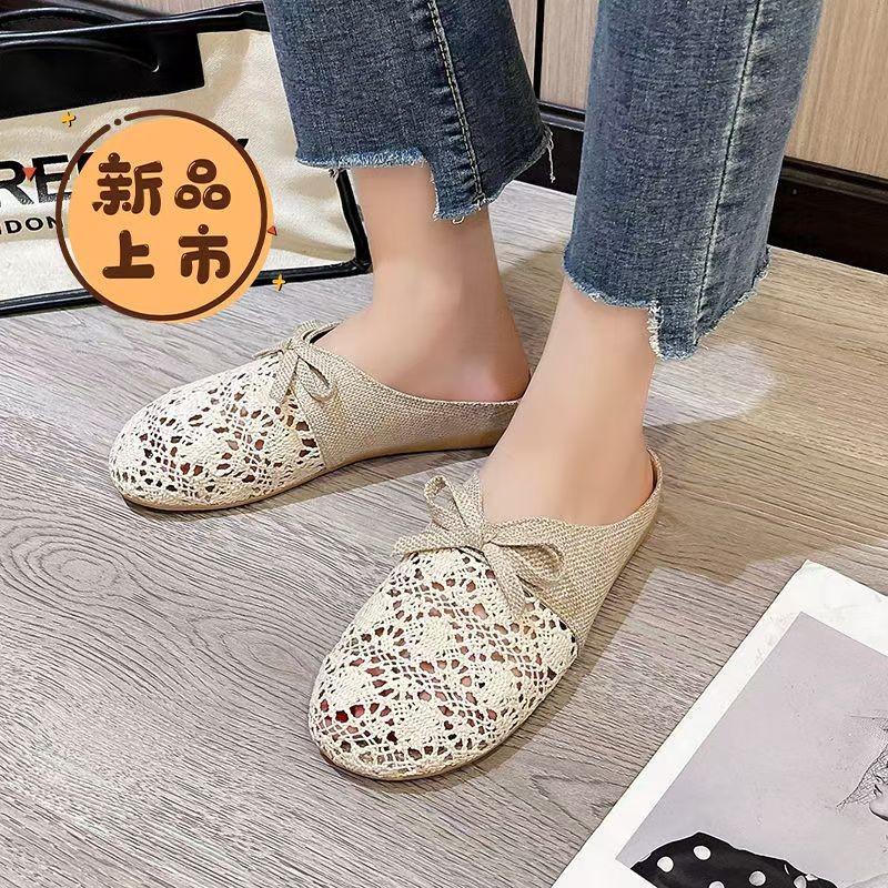 Тапочки женские 2025 новые летние универсальные для улицы сетчатые дышащие нескользящие льняные хлопковые с закрытым носком полутапочки сандалии женские 40
Тапочки женские 2025 новые летние универсальные для улицы сетчатые дышащие нескользящие льняные хлопковые с закрытым носком полутапочки сандалии женские 40