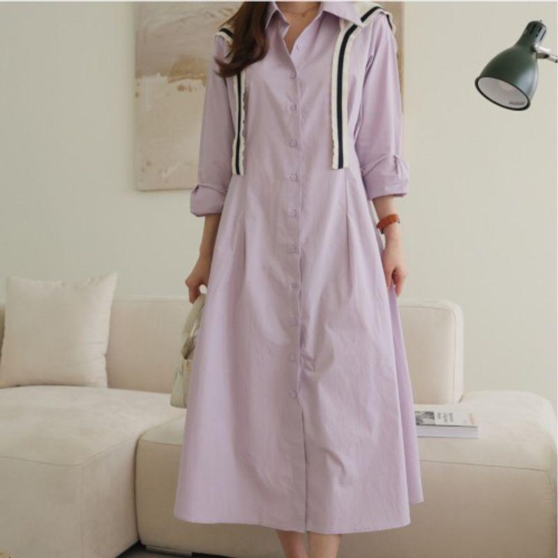 K-style Plus Size Women s Autumn Single-Breasted Shirt Collar Work Clothing Ol Long Sleeves Mid Length Long Length Shirt Dress L-4XL Violet 4XL
K-style Plus Size Women s Autumn Single-Breasted Shirt Collar Work Clothing Ol Long Sleeves Mid Length Long Length Shirt Dress L-4XL Violet 4XL