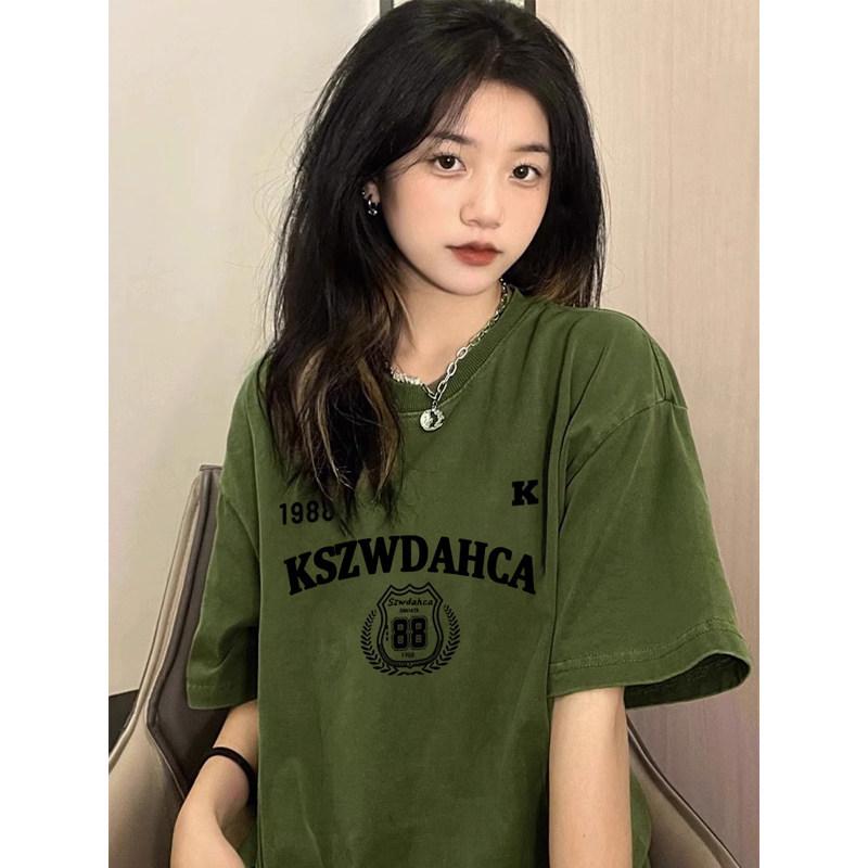 Guochao Unisex Retro Cotton Short Sleeve T-shirt, Plus Size Loose Fit XL (116-130 jin) оливковое зеленый
Guochao Unisex Retro Cotton Short Sleeve T-shirt, Plus Size Loose Fit XL (116-130 jin) оливковое зеленый