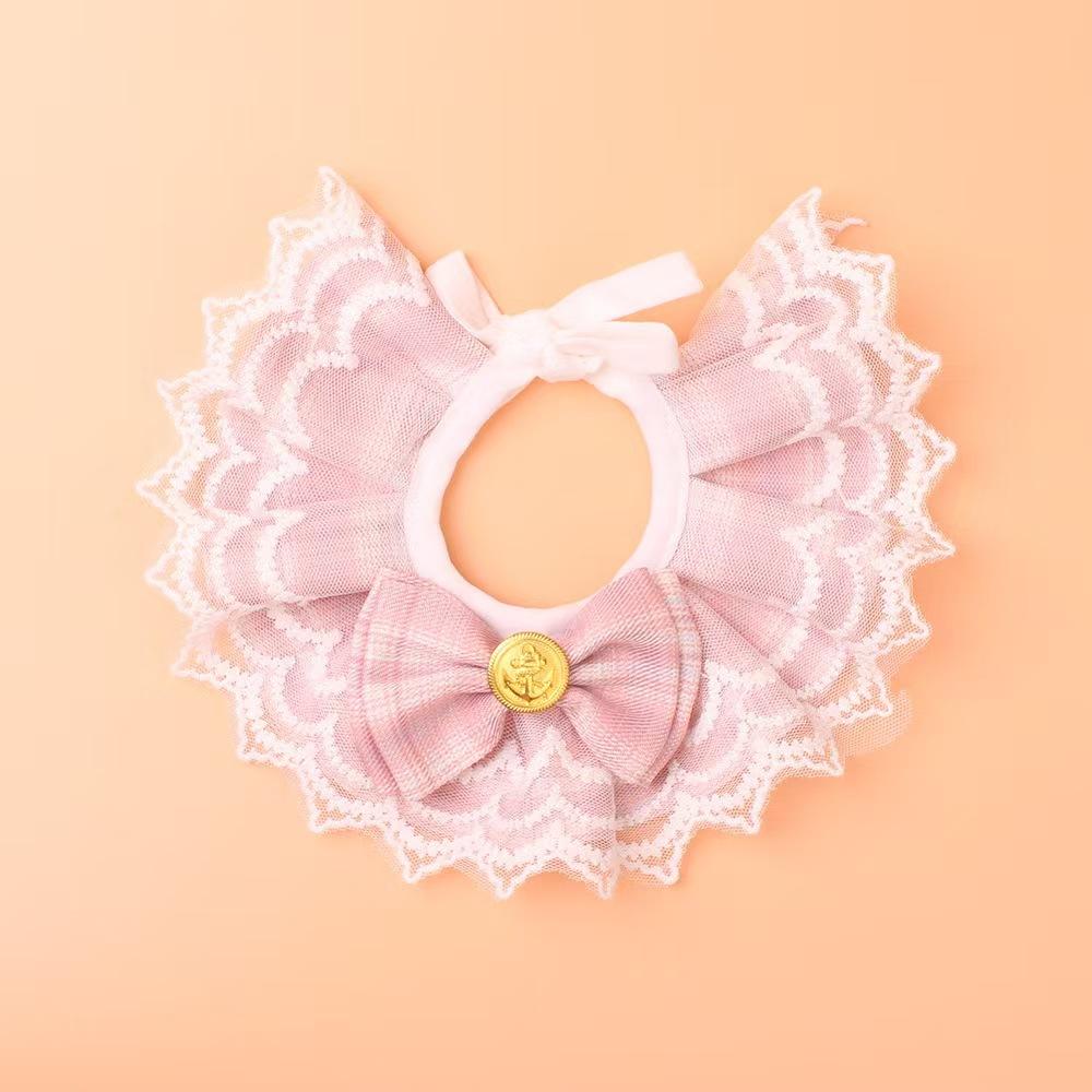 Pet lace scarf collar cat saliva towel JK bow neck ring necklace L
Pet lace scarf collar cat saliva towel JK bow neck ring necklace L