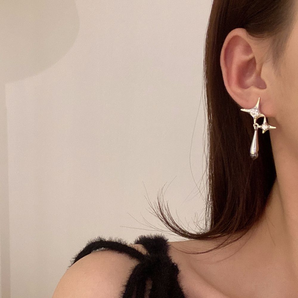 Women Korean Silver Needle Zinc Zinc Alloy Water Drop Earrings Female Earrings Star Diamond Stud Earrings
Women Korean Silver Needle Zinc Zinc Alloy Water Drop Earrings Female Earrings Star Diamond Stud Earrings