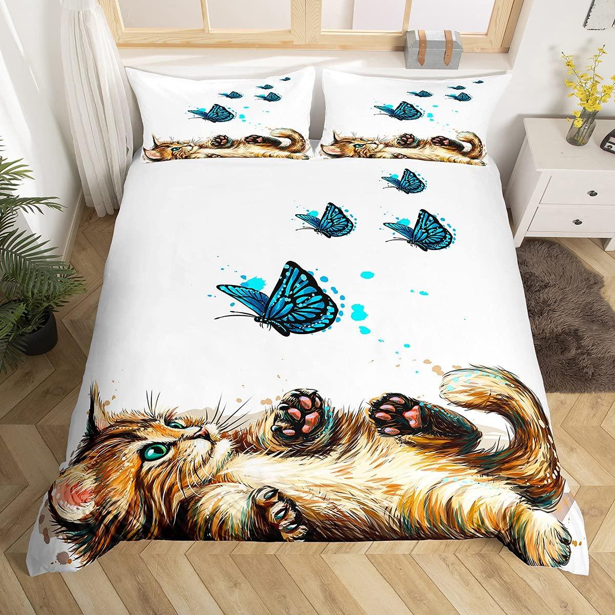 Cartoon Cat Quilt Cover Package Lovely Unicorn Cat Bed Cover Package Kids-friendly Boys Girls Animal Themed Comforter Cover Kawaii Quilt Cover EU single(135x200cm)
Cartoon Cat Quilt Cover Package Lovely Unicorn Cat Bed Cover Package Kids-friendly Boys Girls Animal Themed Comforter Cover Kawaii Quilt Cover EU single(135x200cm)