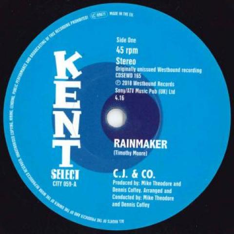 7inch Record CJ & CO - Rainmaker / Let Them Talk CITY059 Kent 2019 UK Soul/Funk
7inch Record CJ & CO - Rainmaker / Let Them Talk CITY059 Kent 2019 UK Soul/Funk