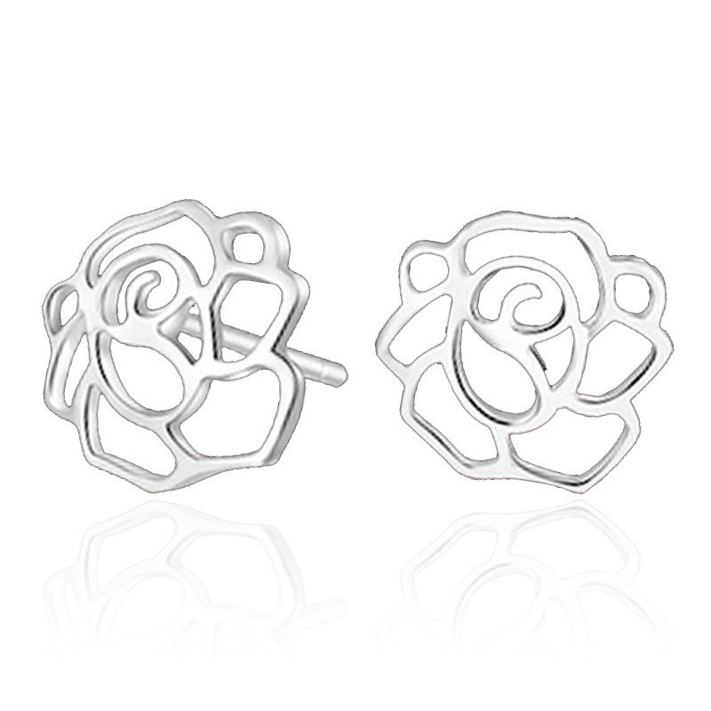 Серебро S925 и корейская версия модных серег с полыми розами, женские серебряные серьги с цветком пиона
Серебро S925 и корейская версия модных серег с полыми розами, женские серебряные серьги с цветком пиона