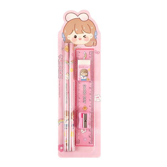 Student Stationery Set Smooth Writing Pencil Eraser Ruler Sharpener Cute Cartoon Complete School Supplies Classroom Back to School Gifts розовый
Student Stationery Set Smooth Writing Pencil Eraser Ruler Sharpener Cute Cartoon Complete School Supplies Classroom Back to School Gifts розовый