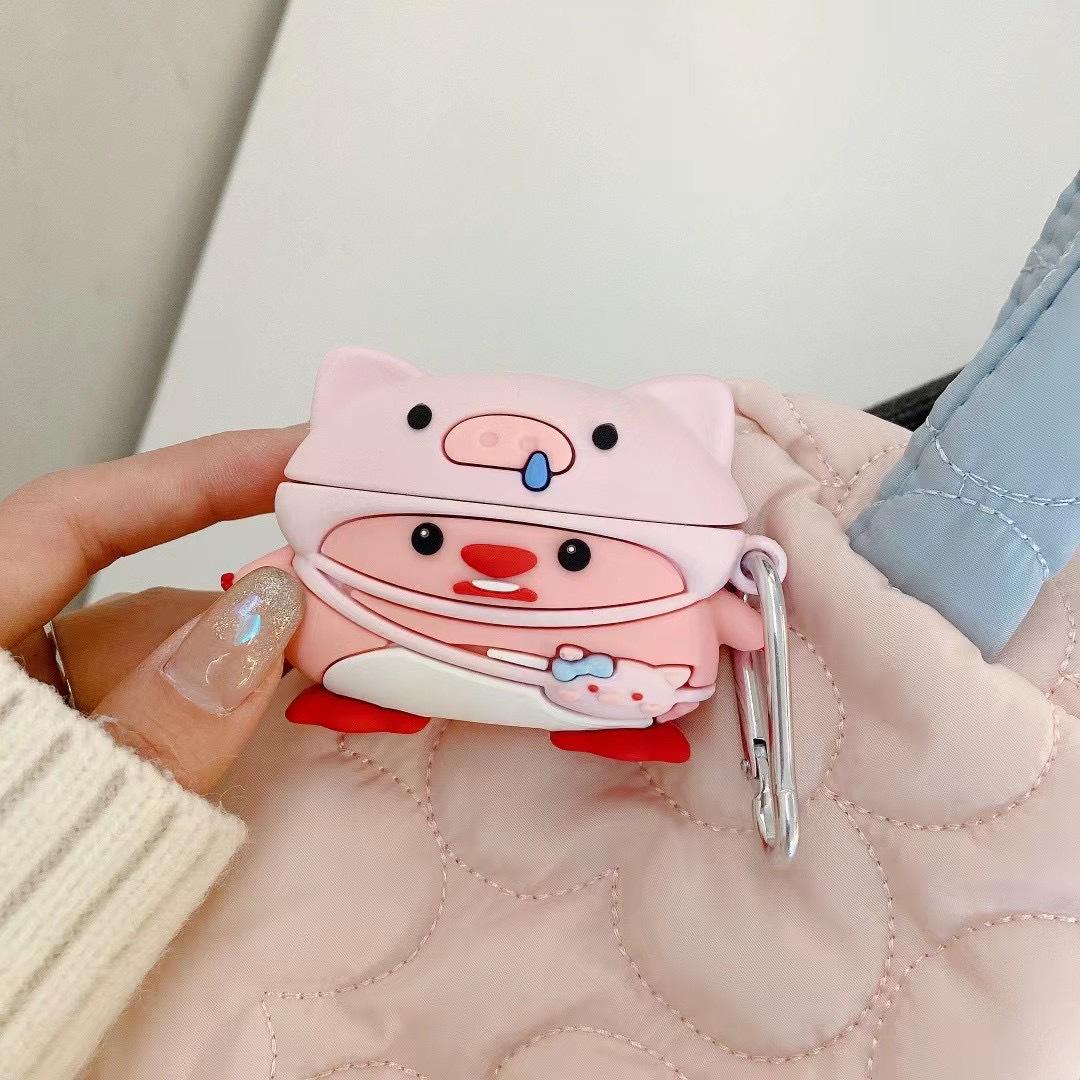 For Apple Airpods 3 Cartoon Design Bluetooth-compatible Earphone Cover Silicone Protective Case with Hanging Buckle
For Apple Airpods 3 Cartoon Design Bluetooth-compatible Earphone Cover Silicone Protective Case with Hanging Buckle