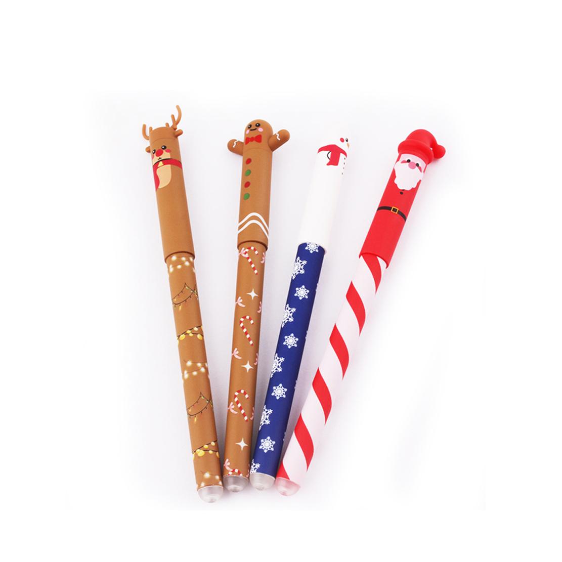 4pcs/set Christmas Erasable Pen Black Ink With Eraser 0.4mm (as the picture,black)
4pcs/set Christmas Erasable Pen Black Ink With Eraser 0.4mm (as the picture,black)