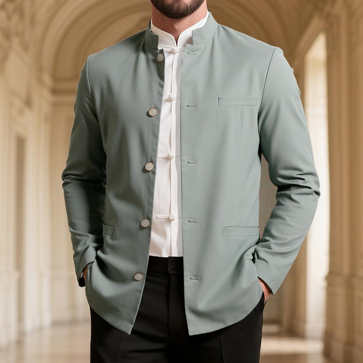 Men s Casual Stand-up Collar Coat, Fitted Mao-style Jacket XXXL зелений
Men s Casual Stand-up Collar Coat, Fitted Mao-style Jacket XXXL зелений