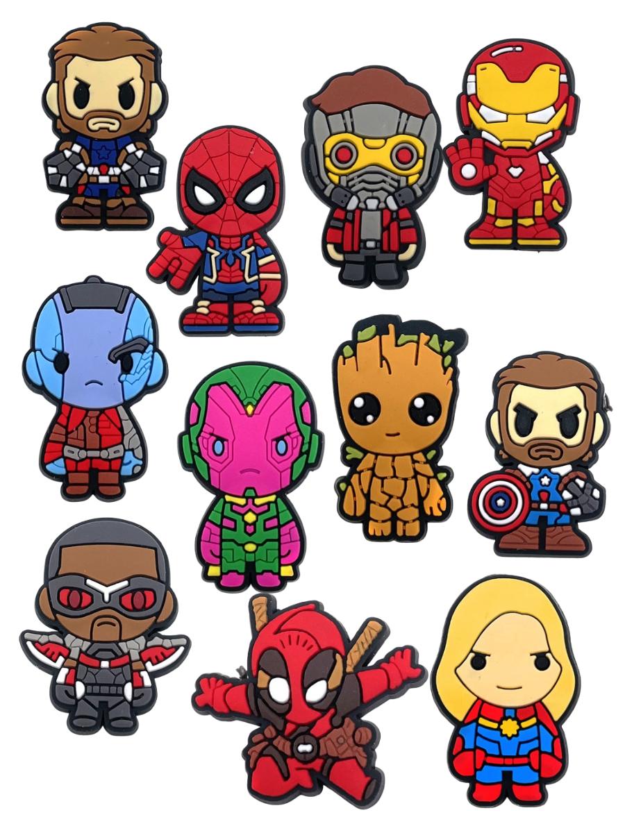Джибитсы Марвел Marvel 11 шт аксессуары крокс украшение різнокольоровий
Джибитсы Марвел Marvel 11 шт аксессуары крокс украшение різнокольоровий