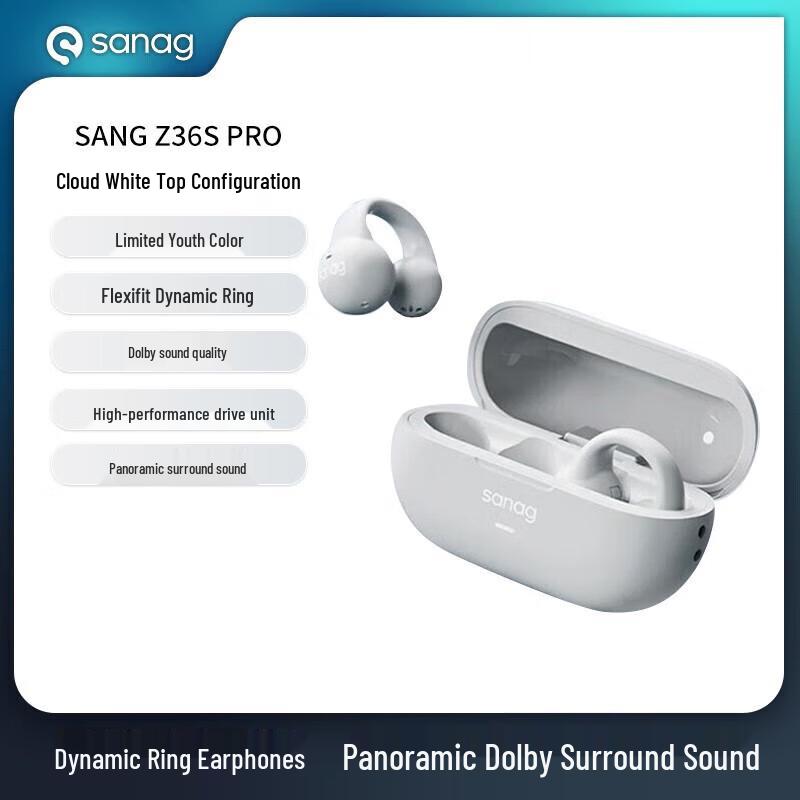Sanag Z36SPro TWS 5.3 Ear-Clip Active Noise Cancelling Sport Earbuds
Sanag Z36SPro TWS 5.3 Ear-Clip Active Noise Cancelling Sport Earbuds