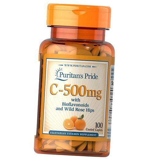 Вітамін С з Біофлавоноїдами та Шипшиною, Vitamin C-500 with Bioflavonoids and Rose Hips, Puritan s Pride 100каплет (36367176) 100caplets
Вітамін С з Біофлавоноїдами та Шипшиною, Vitamin C-500 with Bioflavonoids and Rose Hips, Puritan s Pride 100каплет (36367176) 100caplets