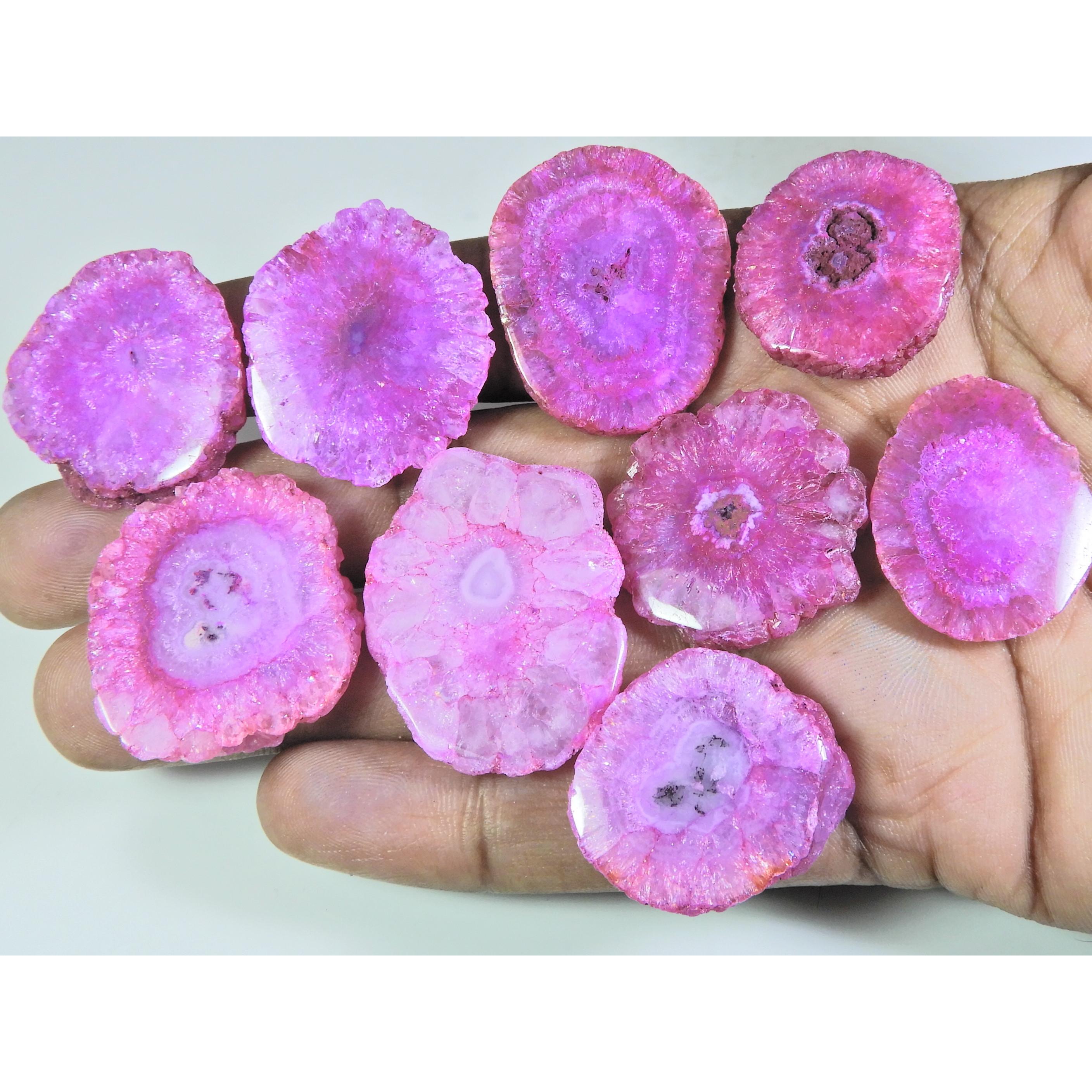 394Cts. Dyed Solar Druzy Agate Mix Shape Cabochon Loose Gemstone 09 Pcs Lot A-687
394Cts. Dyed Solar Druzy Agate Mix Shape Cabochon Loose Gemstone 09 Pcs Lot A-687