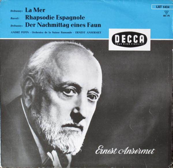 LP Record DEBUSSY RAVEL ANDRE PEPIN ORCH La Mer Rhapsodie Espagnole Der LXT5424 DECCA Germany Classical Used
LP Record DEBUSSY RAVEL ANDRE PEPIN ORCH La Mer Rhapsodie Espagnole Der LXT5424 DECCA Germany Classical Used